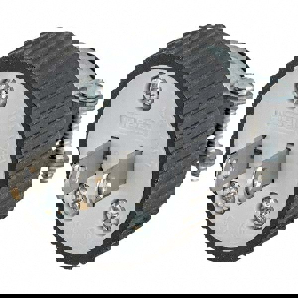 Straight Blade Plug: Residential, 1-15P, 125VAC, White